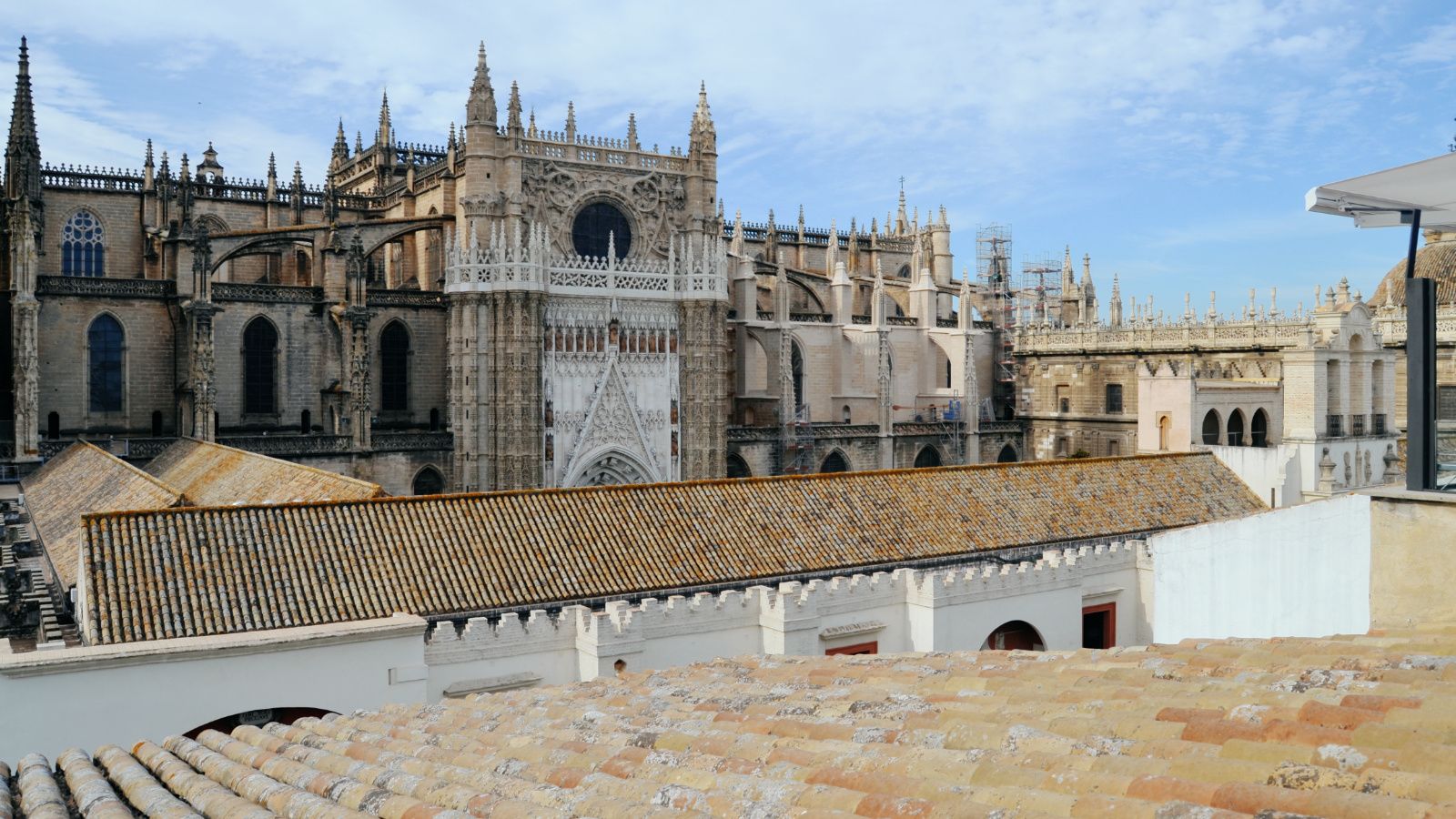 Views of Seville Cathedral from the EME Catedral Mercer Hotel