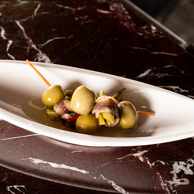 Skewer at Maestro in the Hotel EME Catedral Mercer