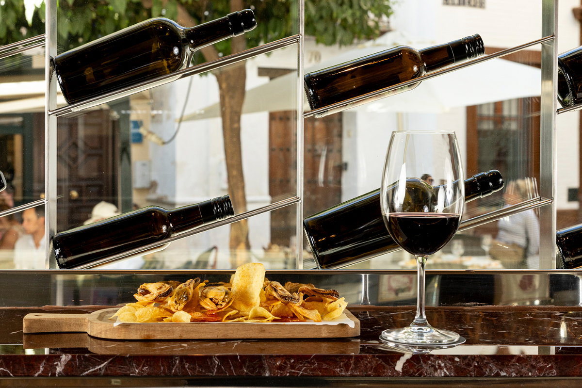 Tapa de moules en escabèche chez Maestro à l'Hôtel EME Catedral Mercer