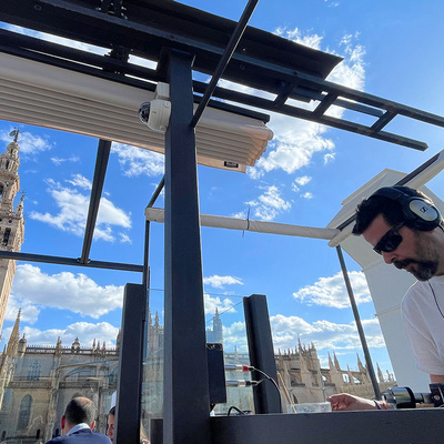 Sesión de música en La Terraza del EME