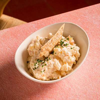 Ensaladilla de gambas del Restaurante Mi Arma en Sevilla