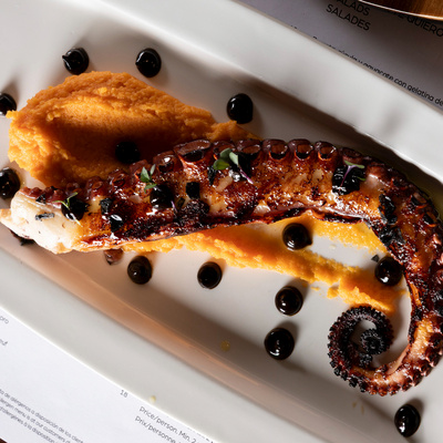 Grilled octopus at Mi Arma Restaurant in Seville
