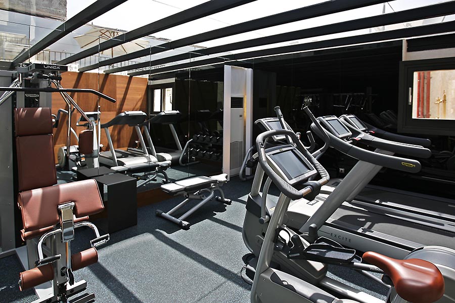 Fitness Room at the EME Catedral Mercer Hotel