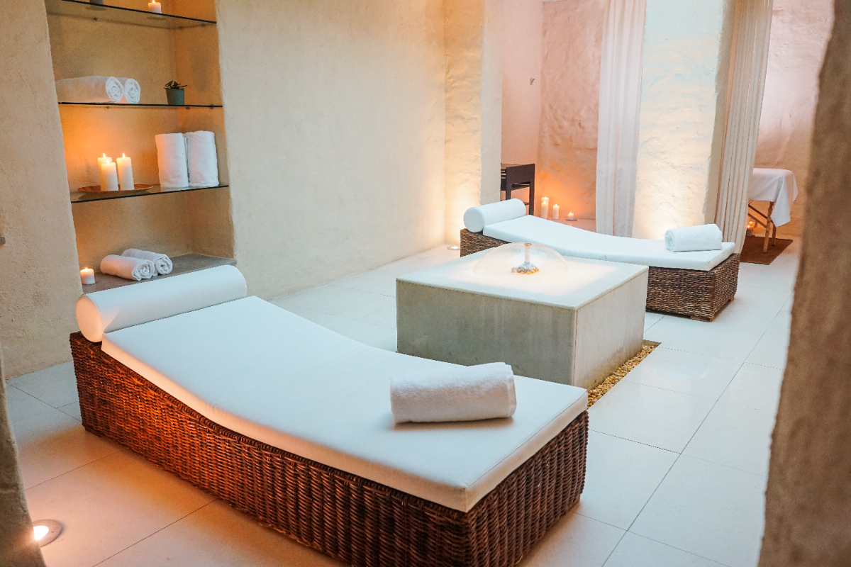 Relaxation Area at the M SPA in the EME Catedral Mercer Hotel